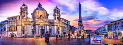 Piazza Navona Rzym Puzzle 2D 500 Stücke