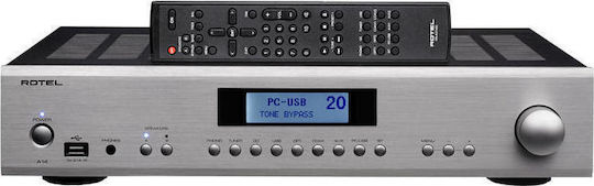 Rotel A14 Ολοκληρωμένος Ενισχυτής Hi-Fi Stereo 80W/8Ω Ασημί