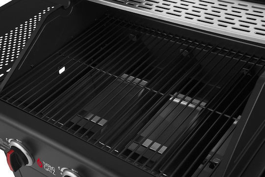 Thermogatz GS Grill Lux Gasgrill Rost 64cmx40cmcm mit 3 cm 9kW und Seitenbrenner