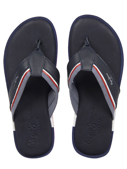 Barrel Fabric Men's Flip Flops Blue