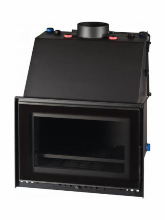 Metlor Vitrus AC Crystal Ενεργειακό Τζάκι Ξύλου Καλοριφέρ 22.7kW Ίσιο με Ανοιγόμενη Πόρτα Κλειστού Δοχείου