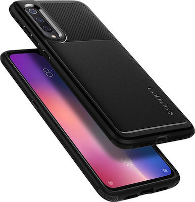 Spigen Rugged Armor Back Cover Σιλικόνης Μαύρο (Xiaomi Mi 9)