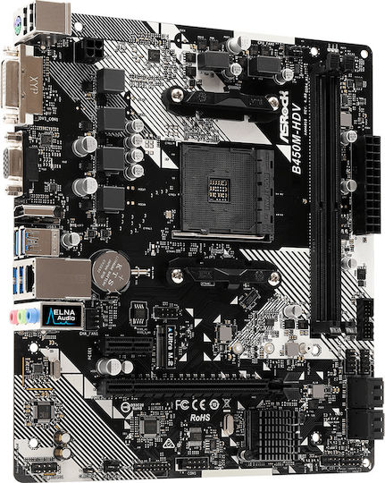 ASRock B450M HDV rev. 4.0 Motherboard Micro ATX με AMD AM4 Socket 90-MXB9N0-A0UAYZ
