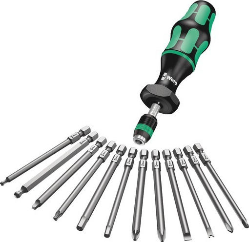 Wera W059297 Screwdriver with 33 Interchangeable Tips