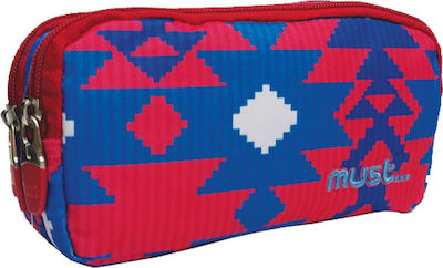 Must Pencil Case with 2 Compartments Multicolored 000579239