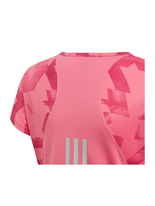 adidas Children's Blouse Short Sleeve Pink