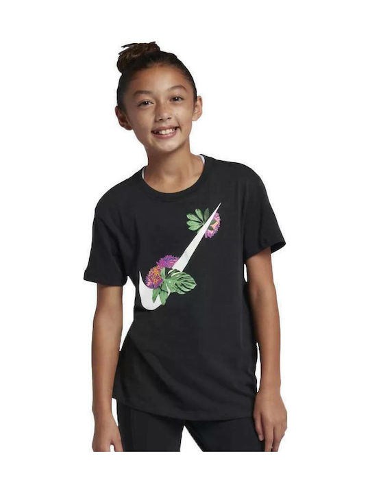 Nike Kids T-shirt Black Tee Glow Swoosh