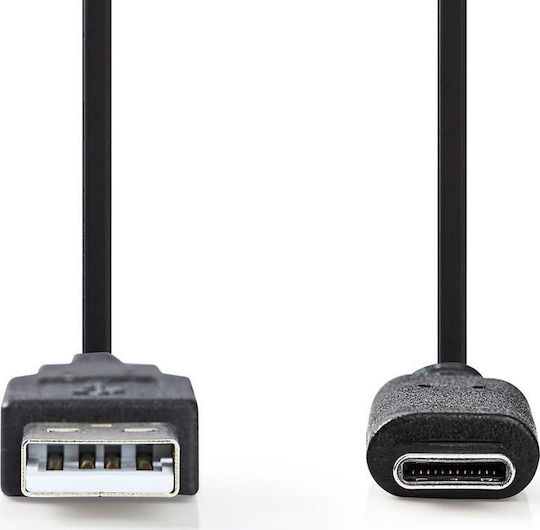 Nedis USB 3.1 Kabel USB-C männlich - USB-A Schwarz 1m (CCGP61650BK10)