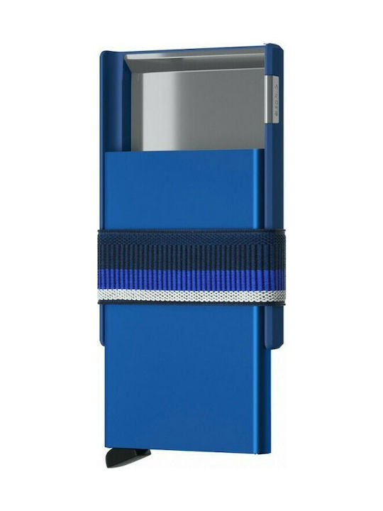 Secrid Cardslide Men's Card Wallet with RFID και Slide Mechanism CS Blue