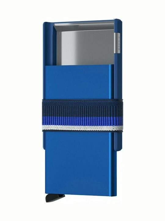 Cardslide Men's Wallet Cards with RFID and Slide Mechanism CS Blue