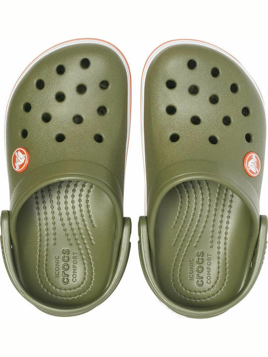Crocband Children's Anatomical Beach Shoes Green