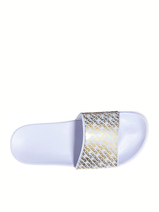 Superdry Repeat Jelly Women's Slides White