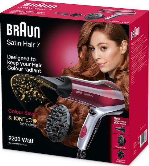 Braun Ionic Hair Dryer with Diffuser 2200W