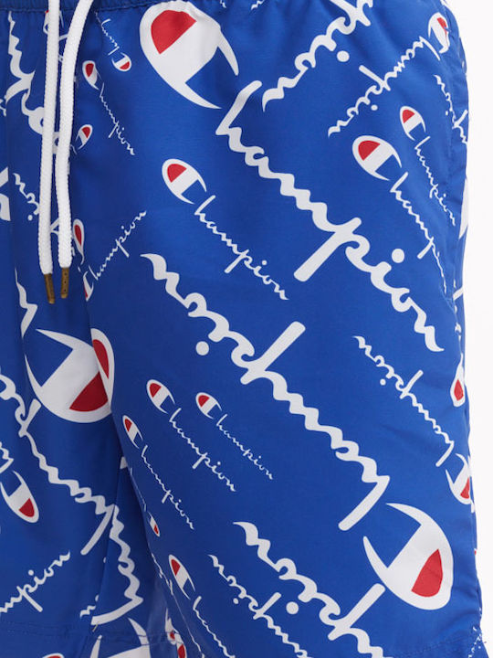Men's Swimwear Shorts Blue with Patterns