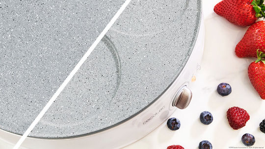 Cecotec Fun Crepestone Twin 08008 Crepe Maker 30.5cm Alb 1200W
