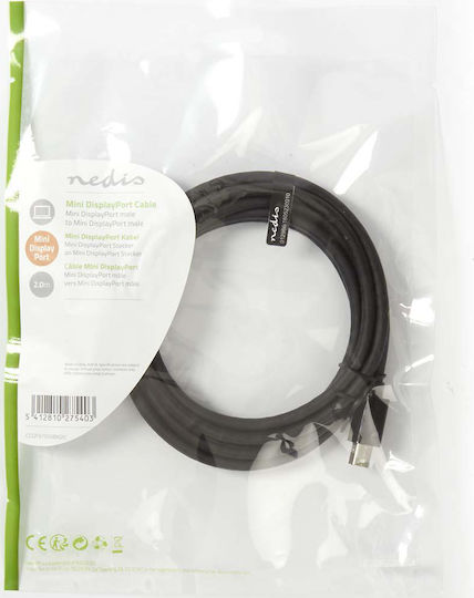 Nedis Kabel Mini-DisplayPort-Stecker - Mini-DisplayPort-Stecker 2m Schwarz (CCGP37500BK20)