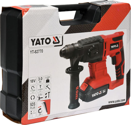 Yato YT-82770 Impact Demolition Hammer Battery Brushless 18V Solo with Chuck SDS Plus YT-82770