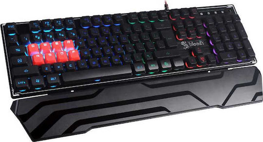 A4Tech Bloody B3370R Гейминг Механична Клавиатура с Custom суичове и RGB подсветка (Английски US) Черен