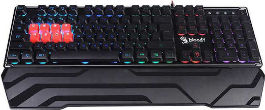 A4Tech Bloody B3370R Гейминг Механична Клавиатура с Custom суичове и RGB подсветка (Английски US) Черен
