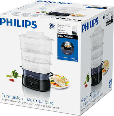 Philips Dampfgarer mit 3 Kochstufen 9Es