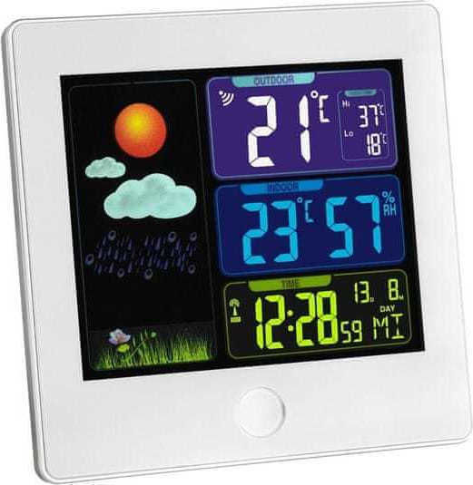 TFA Sun Wireless Digital Weather Station Tabletop White