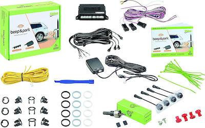 Valeo Car Parking System Beep & Park with Buzzer and 4 Sensors in Black Colour