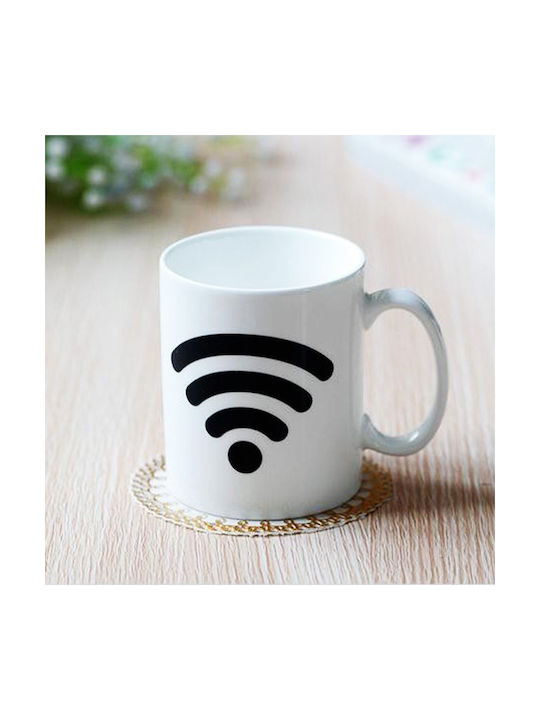 WiFi Wärmewechsel Tasse Keramik Weiß 1Stück