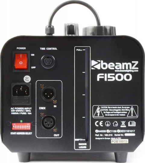 BeamZ F1500 Mașină de ceață 1500W cu Cu fir controler și posibilitate de conectare la consola de iluminat