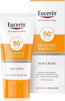 Eucerin Sun Creme Sensitive Protect Αντηλιακή Κρέμα Προσώπου SPF50 50ml