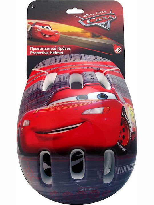 AS Cars Παιδικό Κράνος για Ποδήλατο & Πατίνι Πολύχρωμο