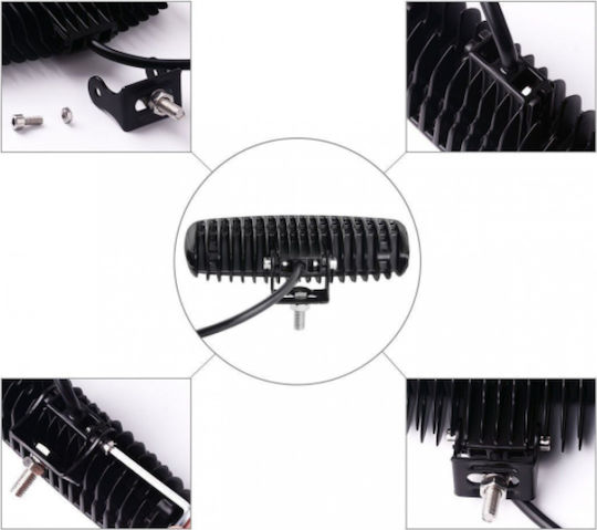 Waterproof Daytime Running Lamps Car in Bar Shape LED BMW Series 7 10 - 30V 18W 15.5cm with White Lighting 1pcs