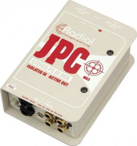 Radial JPC Active 1 Channel DI Box with Phantom Power