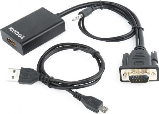 Gembird Μετατροπέας VGA male σε HDMI female GM-VGA-HDMI