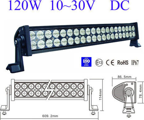 AMiO Waterproof Headlights Car in Bar Shape LED Universal 10 - 30V 120W 56.2cm 1pcs