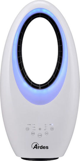 Ardes AR5BL1 Ανεμιστήρας Χωρίς Πτερύγια 40W με Τηλεχειριστήριο Λευκός