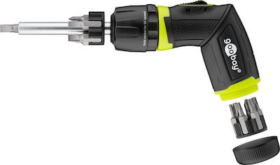 Goobay Screwdriver Ratchet with 13 Magnetic Interchangeable Tips