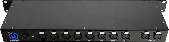 Fos Technologies FOS Splitter-8 DMX Splitter για Κονσόλα Φωτισμού / 1 Είσοδο XLR με Τοποθέτηση Rack