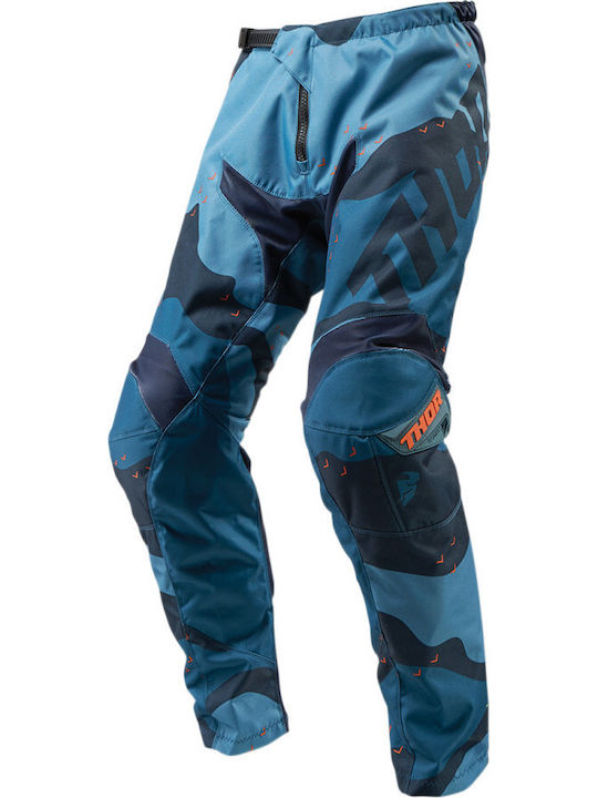 Thor Sector S9 Men's Summer Motocross Pants Camo Blue