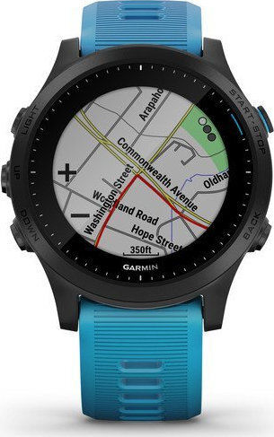 Garmin Forerunner 945 Edelstahl 47mm Wasserdicht Smartwatch mit Pulsmesser (Blau)