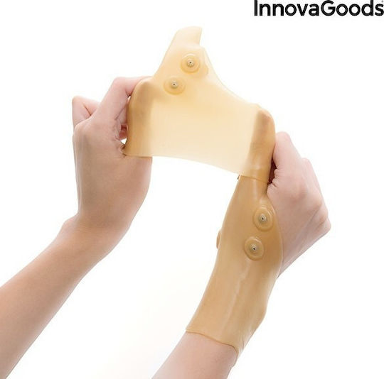 InnovaGoods Magnetic Compression Wrist Brace with Thumb in Beige Color V0101030