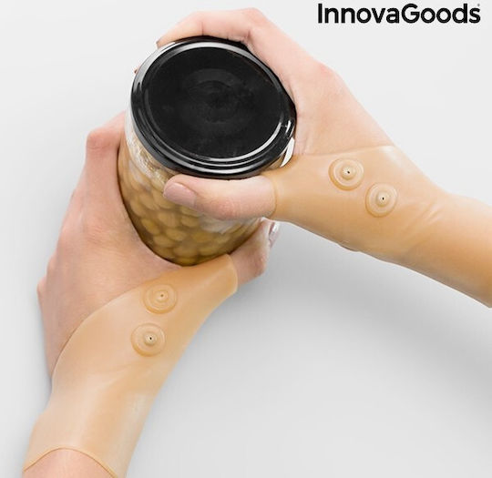 InnovaGoods Magnetic Compression Wrist Brace with Thumb in Beige Color V0101030