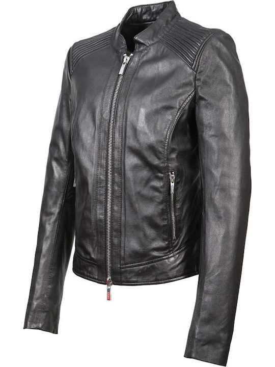 Leather jacket ARMA VILLE Black