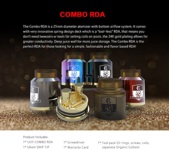 IJOY Combo Atomizor pentru Țigări Electronice RDA 25mm Ultem