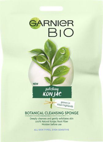 Garnier Bio PolishinG Konjac Σφουγγάρια Konjac Καθαρισμού Προσώπου