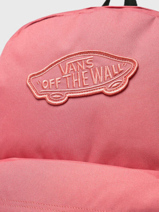 Vans Realm Σχολική Τσάντα Πλάτης Γυμνασίου - Λυκείου Ροζ 22lt