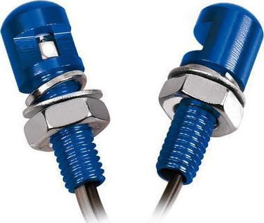 Lampa Blue Led Screws White Light Εσωτερικός Διακοσμητικός Φωτισμός Αυτοκινήτου 12V Μπλε