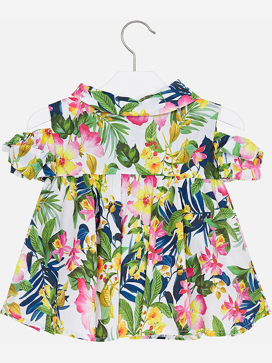 Kids Floral Shirt Sleeveless Multicolour