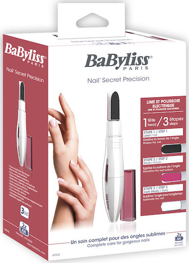 Babyliss Freză pentru Unghii Baterie Alb