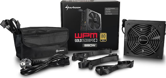 Sharkoon WPM Gold Zero 650W Μαύρο Τροφοδοτικό Υπολογιστή Semi Modular 80 Plus Gold