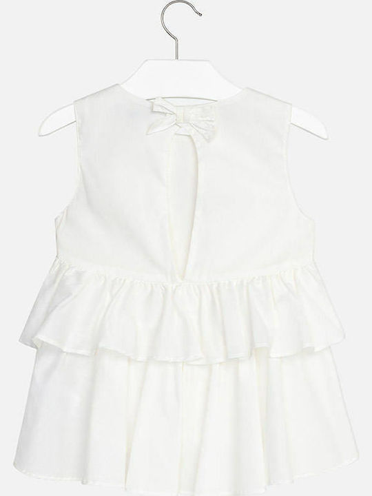 Mayoral Kids Blouse Sleeveless White